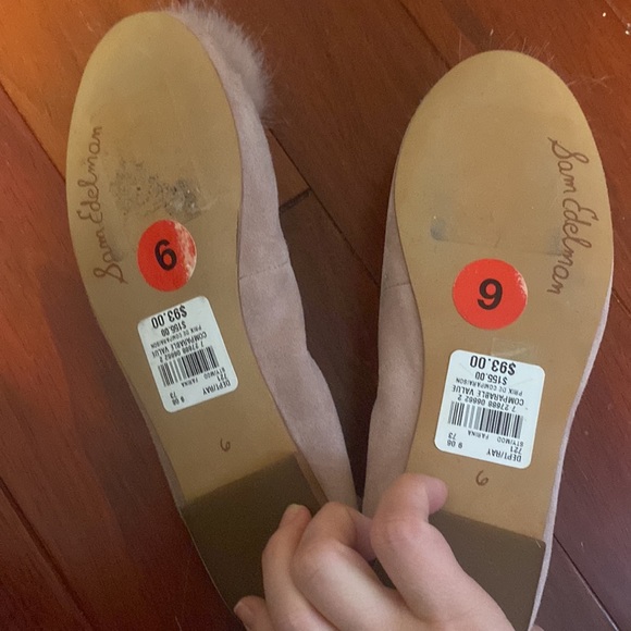 Same Edelman flats, size 6, true to size, blush pink - Picture 3 of 4